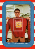 1983 Topps DC Comics Superman 3 Sticker Trading Card 13 Front