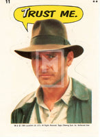 1984 Topps Indiana Jones and the Temple of Doom Sticker Trading Card 11 Front