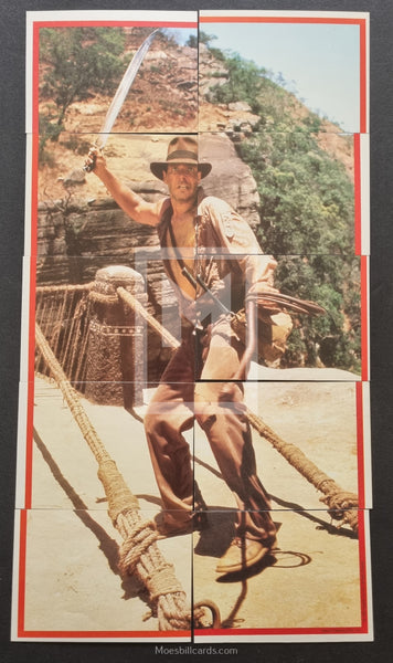 1984 Topps Indiana Jones and the Temple of Doom Sticker Trading Card Puzzle
