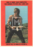 1985 Topps Rambo First Blood Part 2 Sticker Trading Card 1 Back