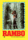 1985 Topps Rambo First Blood Part 2 Sticker Trading Card 2 Front