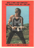1985 Topps Rambo First Blood Part 2 Sticker Trading Card 5 Back