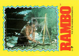     1985 Topps Rambo First Blood Part 2 Sticker Trading Card 7 Front
