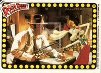 1987 Topps Who Framed Roger Rabbit Movie Sticker Trading Card 13 Front