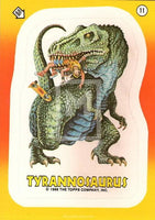 1988 Topps Dinosaurs Attack Movie Sticker Trading Card 11 Front