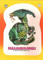 1988 Topps Dinosaurs Attack Movie Sticker Trading Card 5 Front