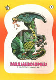 1988 Topps Dinosaurs Attack Movie Sticker Trading Card 5 Front
