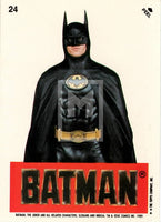 1989 Topps Batman Second Series Sticker Trading Card 24 Front