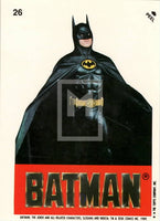 1989 Topps Batman Second Series Sticker Trading Card 26 Front