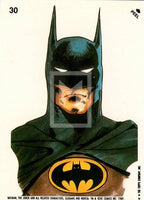 1989 Topps Batman Second Series Sticker Trading Card 30 Front