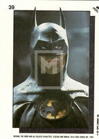 1989 Topps Batman Second Series Sticker Trading Card 39 Front