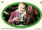 1989 Topps Batman Second Series Sticker Trading Card 40 Front