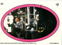 1989 Topps Batman Second Series Sticker Trading Card 41 Front