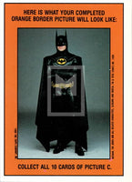 1989 Topps Batman Second Series Sticker Trading Card 43 Back
