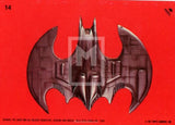 1989 Topps Batman Sticker Trading Card 14 Front