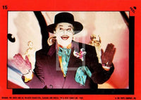 1989 Topps Batman Sticker Trading Card 15 Front