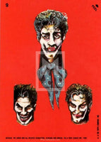1989 Topps Batman Sticker Trading Card 9 Front