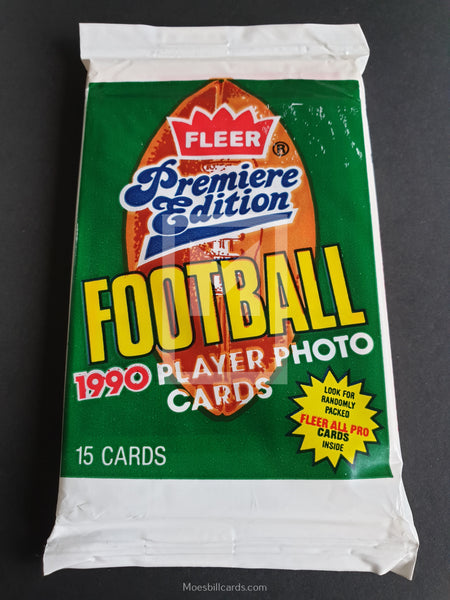 1990 NFL Trading Card Pack Front