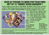 1992 Magic of Disney Sticker Trading Card 15 Cinderella Back E Save 20 Tokens to Send Variant