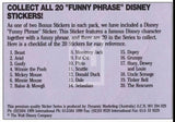 1992 Magic of Disney Sticker Trading Card 16 Scrooge McDuck Back G Collect All 20 Funny Phrase Variant