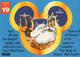 1992 Magic of Disney Sticker Trading Card 19 Triton Front
