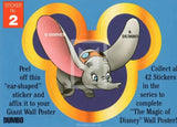 1992 Magic of Disney Sticker Trading Card 2 Dumbo Front