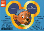 1992 Magic of Disney Sticker Trading Card 35 Kit Cloudkicker Front