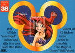 1992 Magic of Disney Sticker Trading Card 38 Ariel Front