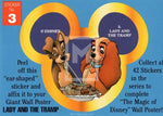 1992 Magic of Disney Sticker Trading Card 3 Lady and the Tramp Front