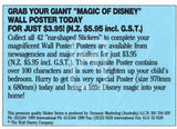 1992 Magic of Disney Sticker Trading Card 5 Huey Dewey Louie Back A Grab Your Giant Variant
