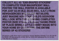 1992 Magic of Disney Sticker Trading Card 10 Gadget Back H Ear Shaped Stickers Variant