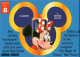 1992 Magic of Disney Sticker Trading Card 8 Minnie Mouse Front