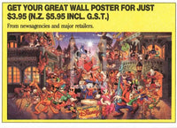 1992 Magic of Disney Sticker Trading Card 9 Bambi Back L Get Your Great Wall Poster Variant