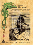 1993 FPG Rowena Base 9 Dark Mermaid Trading Card Back
