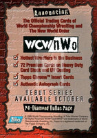 1998 Topps WCW NWO Series 1 Promo P4 Diamond Dallas Page DDP Trading Card Back