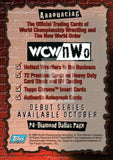 1998 Topps WCW NWO Series 1 Promo P4 Diamond Dallas Page DDP Trading Card Back