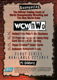 1998 Topps WCW NWO Series 1 Promo P5 GoldbergTrading Card Back