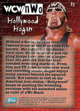 1998 Topps WCW NWO Series 1 Retail Insert Sticker S5 Hollywood Hogan Trading Card Back