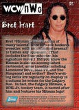 1998 Topps WCW NWO Series 1 Retail Insert Sticker S8 Bret The Hitman Hart Trading Card Back