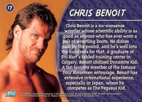 1998 Topps WCW NWO Series 1 Wrestling Chris Benoit 17 Base Trading Card RC Rookie Card Back