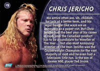 1998 Topps WCW NWO Series 1 Wrestling Chris Jericho 19 Base Trading Card RC Rookie Card Back