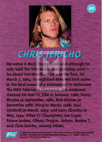 1998 Topps WCW NWO Series 1 Wrestling Chris Jericho 69 Base Trading Card RC Rookie Card Back