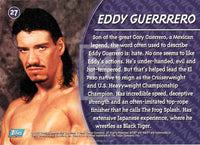 1998 Topps WCW NWO Series 1 Wrestling Eddie Guerrero 27 Base Trading Card RC Rookie Card Back