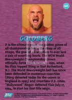 1998 Topps WCW NWO Series 1 Wrestling Goldberg 68 Base Trading Card RC Rookie Card Back
