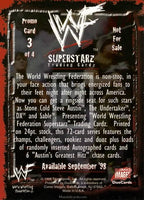 1998 WWF Superstarz Wrestling DX 3 of 4 Promo Trading Card Back