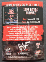 1998 WWF Superstarz Wrestling Stone Cold Hitz Omni 3 Trading Card Back