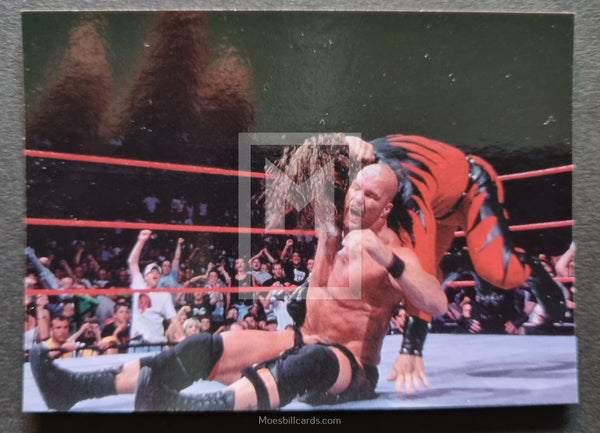1998 WWF Superstarz Wrestling Stone Cold Hitz Omni 6 Trading Card Front