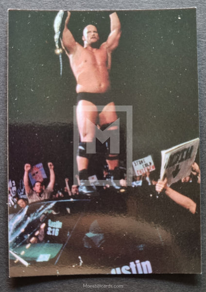 1998 WWF Superstarz Wrestling Stone Cold Hitz Omni Bonus 1 Trading Card Front