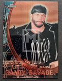 1999 Topps WCW Embossed Wrestling Double Sided Chrome Chase Card Macho Man Front