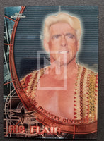 1999 Topps WCW Embossed Wrestling Double Sided Chrome Chase Card Ric Flair Front